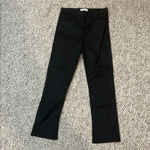 Black Straight-Leg Pants